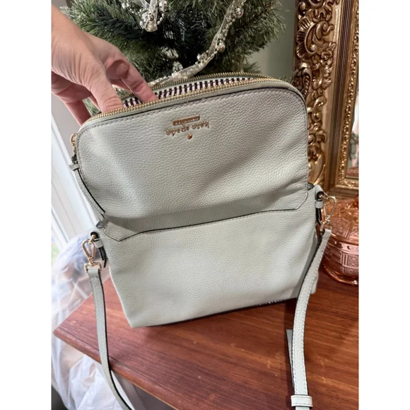 Kate Spade Pebbled Leather Light Blue Crossbody - Picture 5 of 7